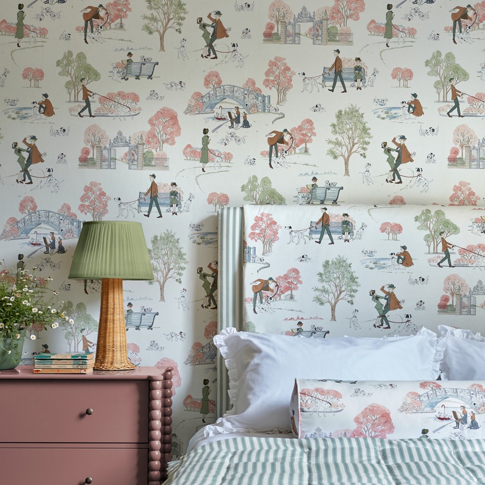 101 Dalmatians Wallpaper 217289 by Disney Home x Sanderson in Candy Floss